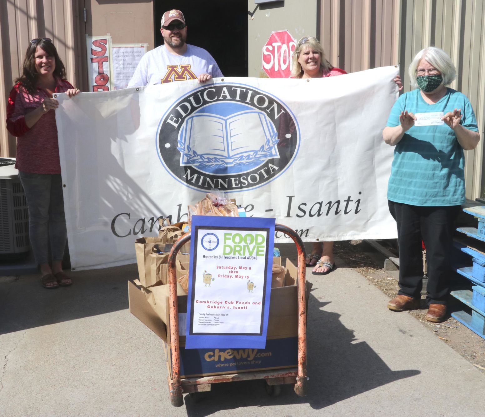 Teachers donate food, money to Family Pathways